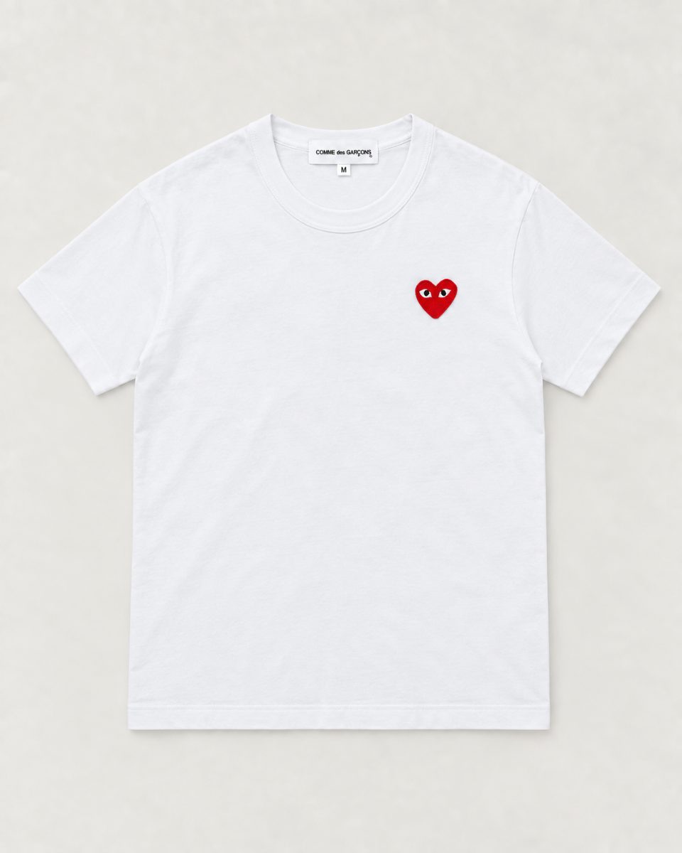 Camisa CDG - Branco e Vermelho