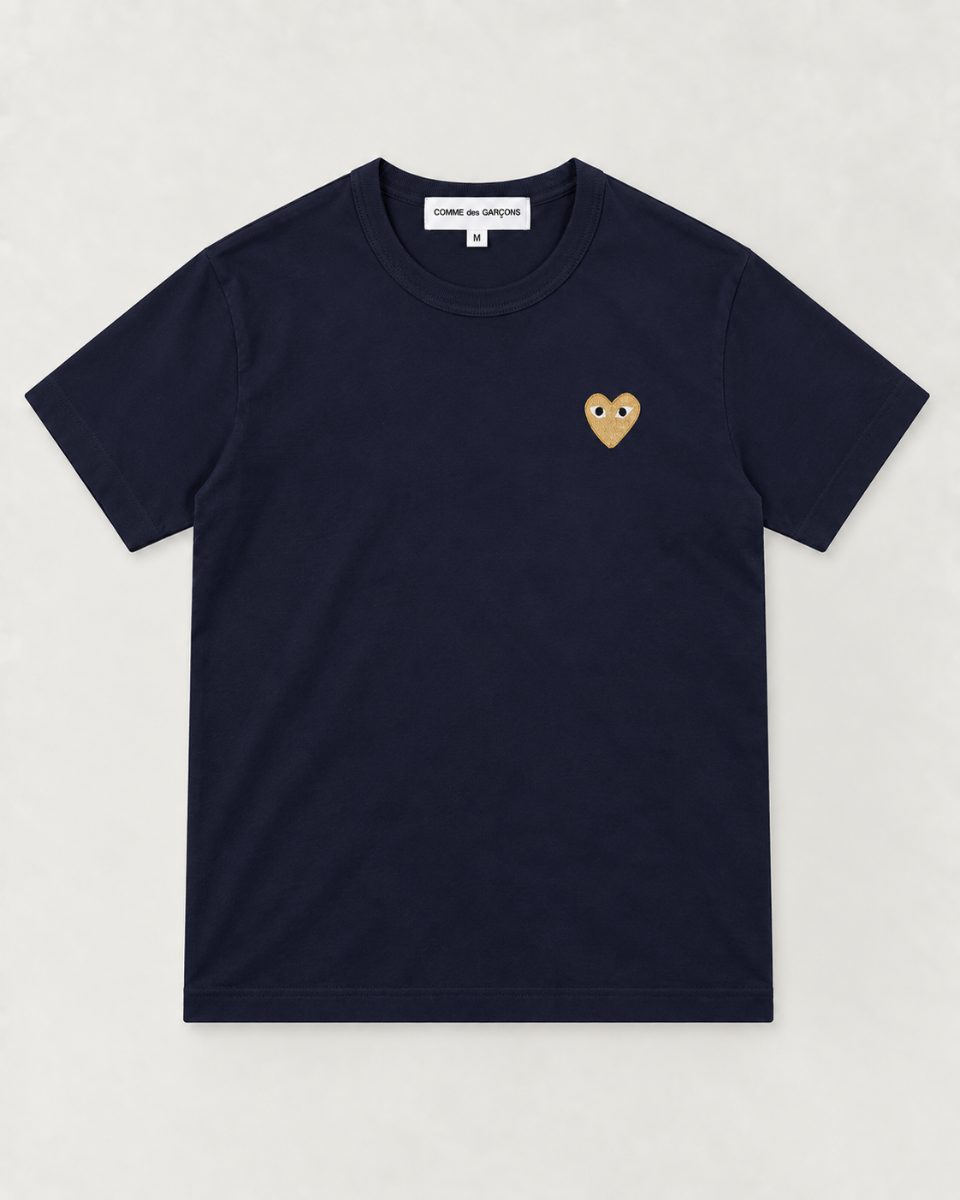 Camisa CDG - Azul e Dourado